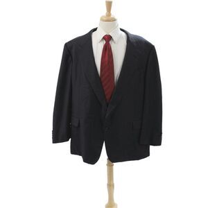 Hickey Freeman for Nordstrom Mens Black 100% Wool Blazer Button Size 52